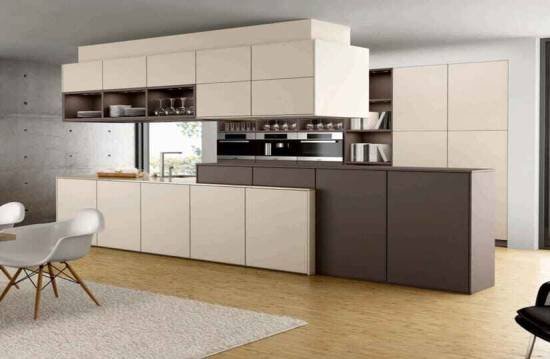 Inline Shaped Kitchen